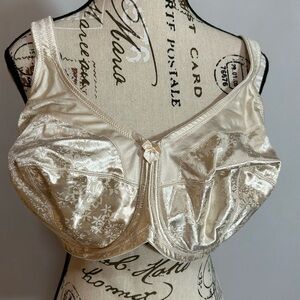 Lilyette Elegant Cream Satin Bra